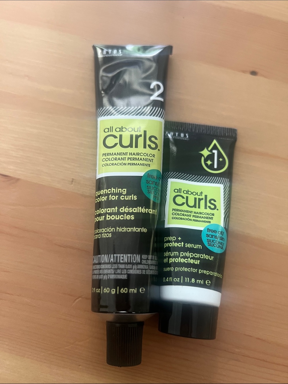 Zotos Professional Permanent Haircolor & Prep + Protect Serum in 4N
